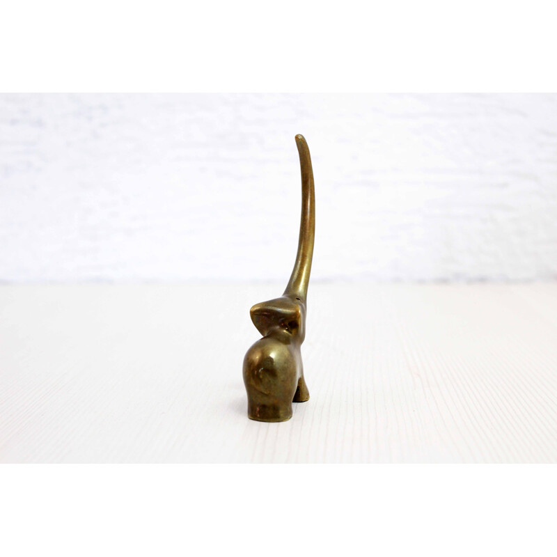 Vintage bronze ring holder by Walter Bosse, 1960s