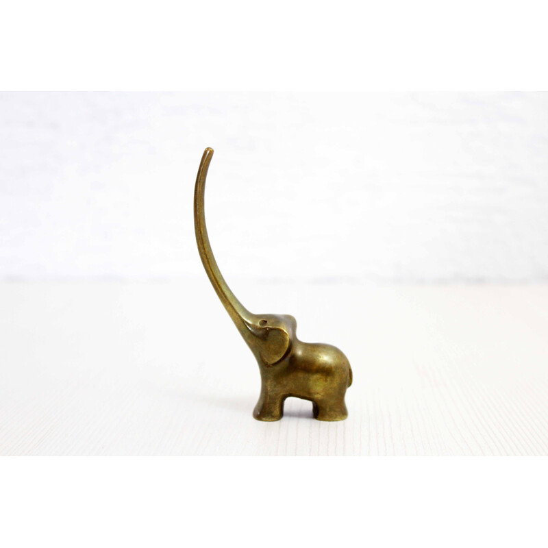 Vintage bronze ring holder by Walter Bosse, 1960s