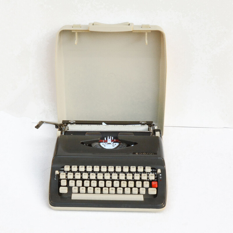 Machine à écrire vintage Chevron 63, Japon 1970