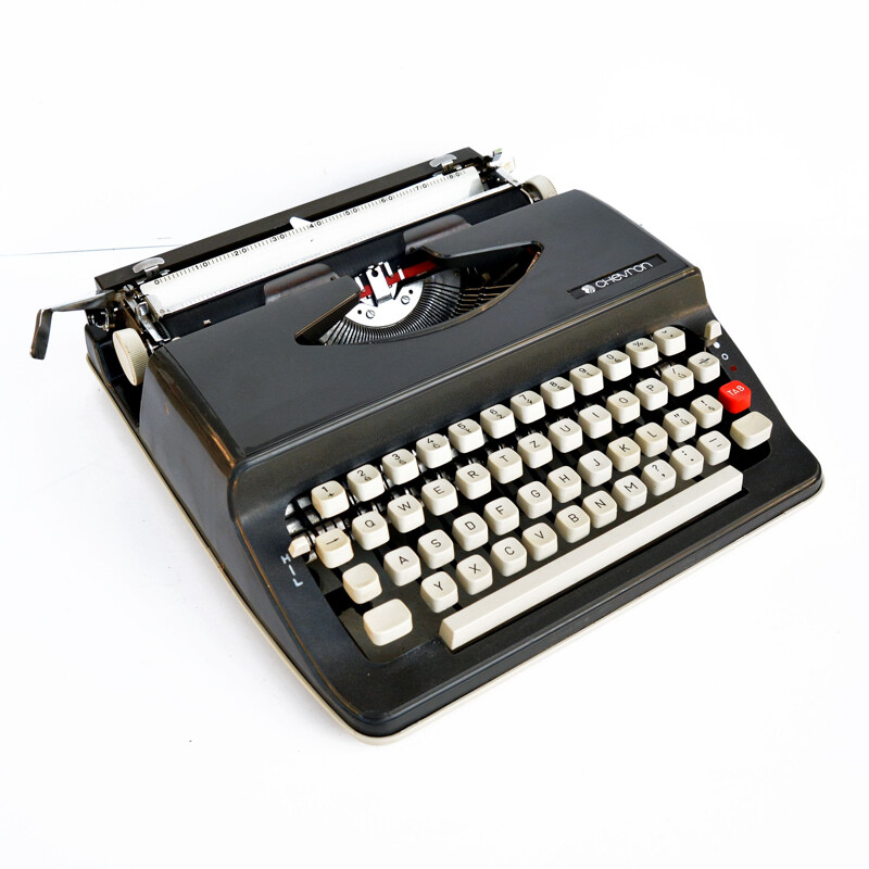 Máquina de escribir vintage "Chevron 63", Japón 1970