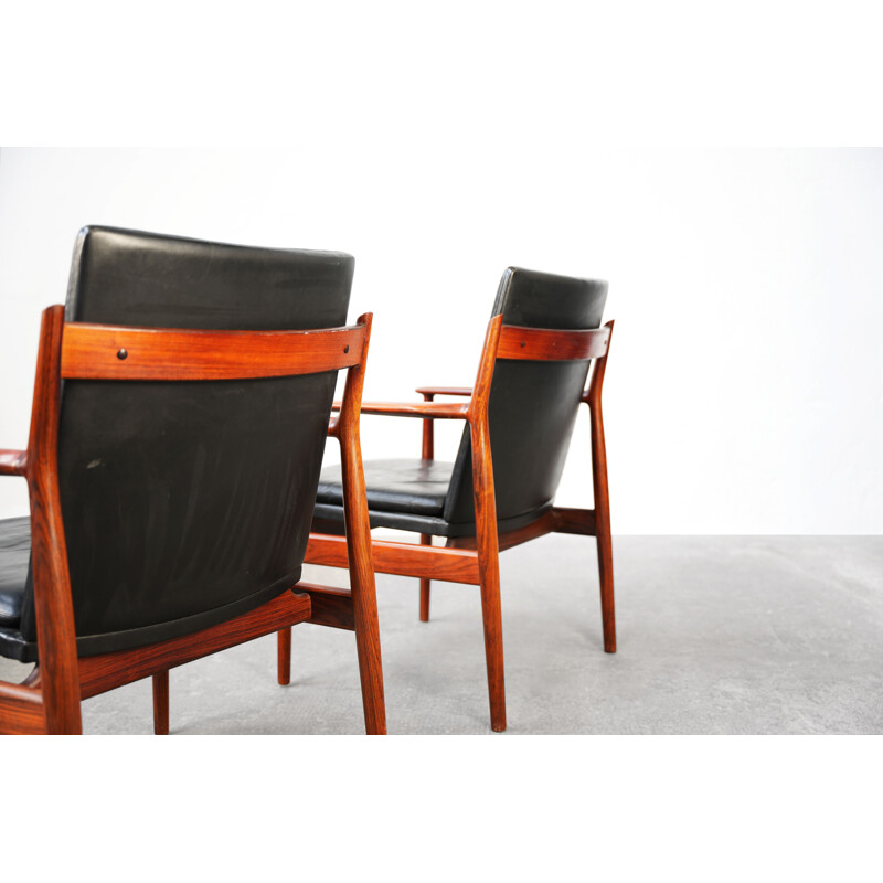 Paar vintage fauteuils model 431 van Arne Vodder voor Sibast, 1960