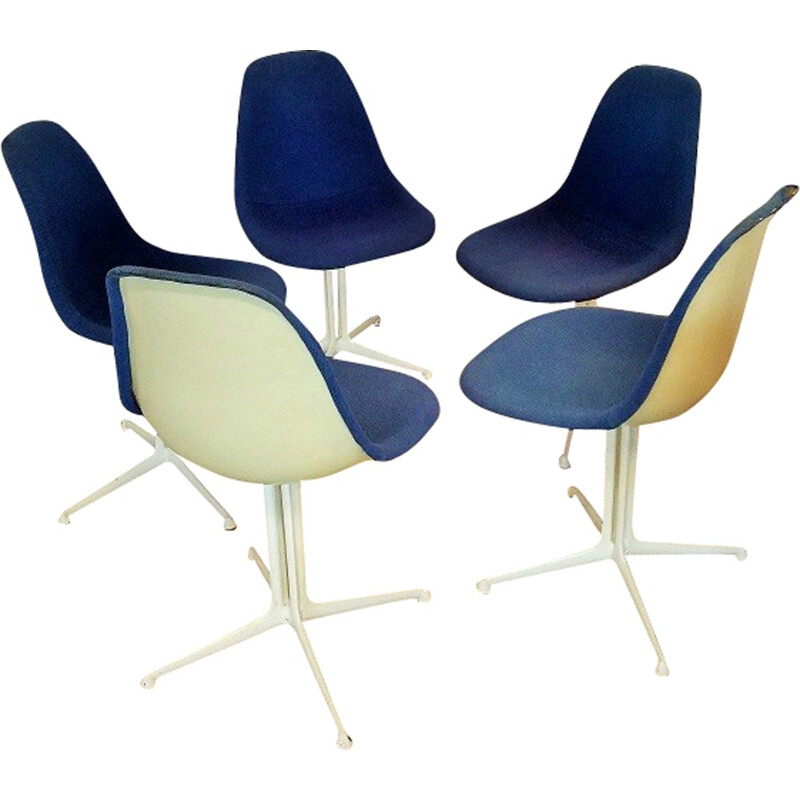 Set of 5 "La Fonda" chairs, Charles et Ray EAMES - 1960s