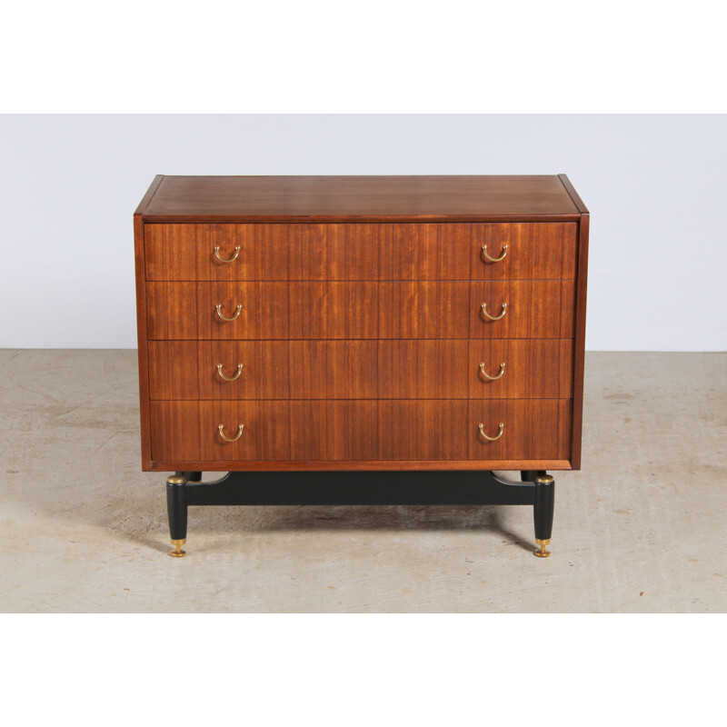 Mid century Librenza Tola & Black chest of drawers by G Plan, 1960