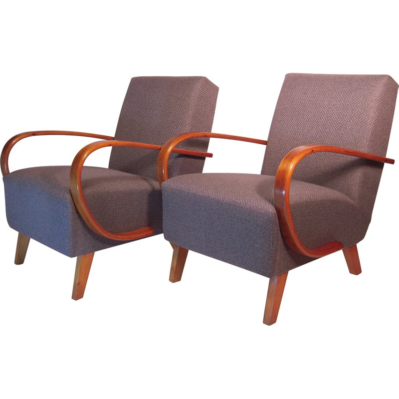 Thonet pair of club armchairs, Jindrich HALABALA - 1930s