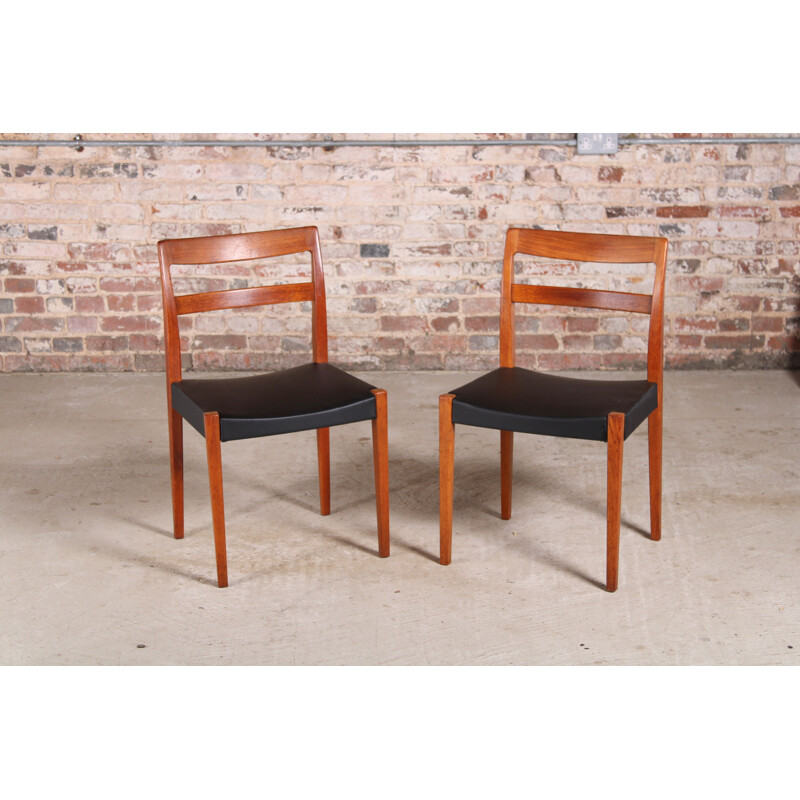 Set of 4 mid century teak dining chairs by Nils Jonsson for Troeds, Sweden 1960s