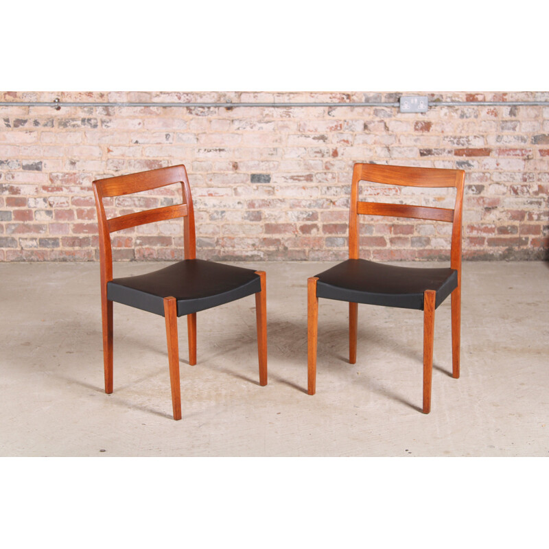 Set of 4 mid century teak dining chairs by Nils Jonsson for Troeds, Sweden 1960s