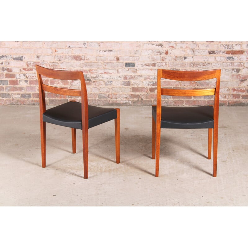 Set of 4 mid century teak dining chairs by Nils Jonsson for Troeds, Sweden 1960s