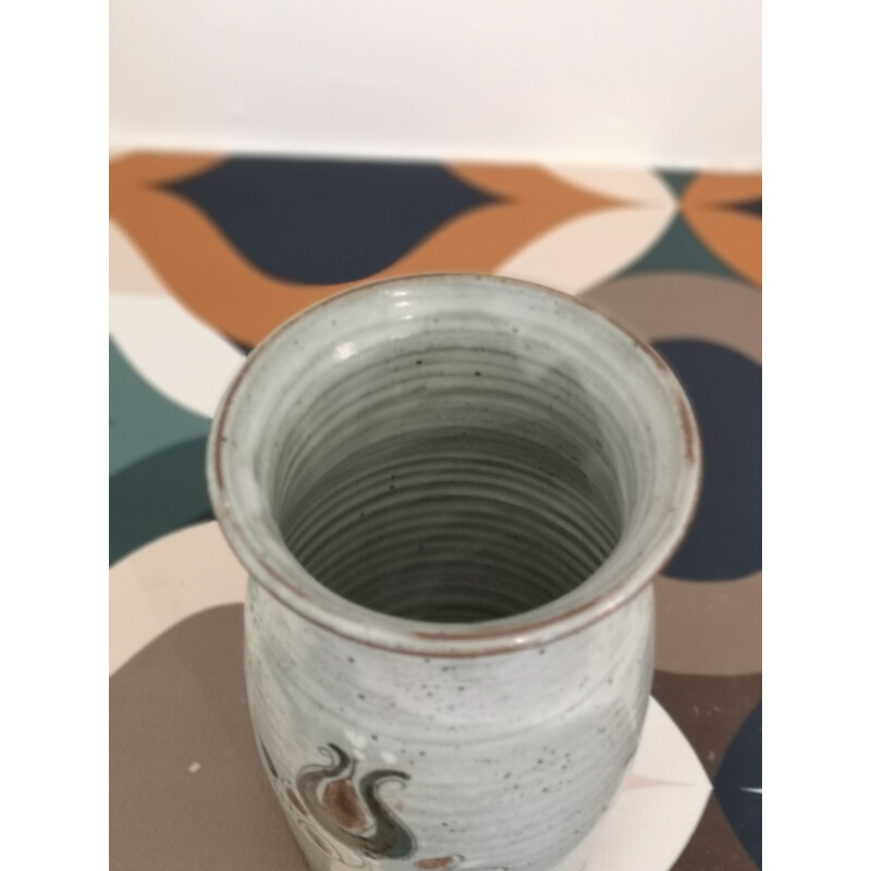 Vintage sandstone vase by Ah