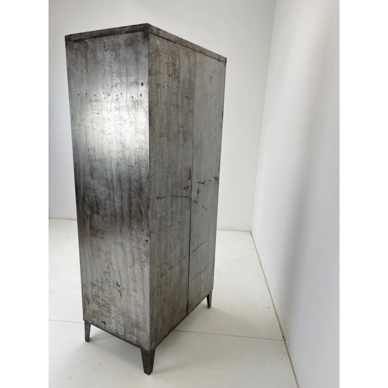 Vintage metal locker, Czechoslovakia 1950