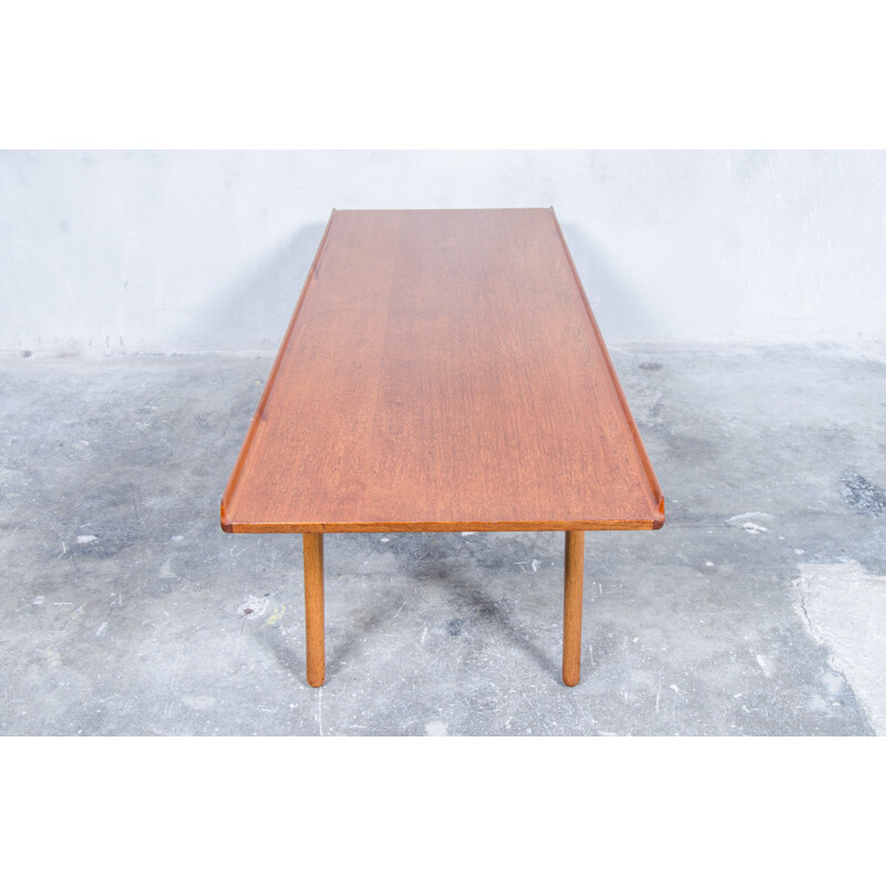 Vintage teak and oak coffee table by Aksel Bender Madsen for Bovenkamp, 1960