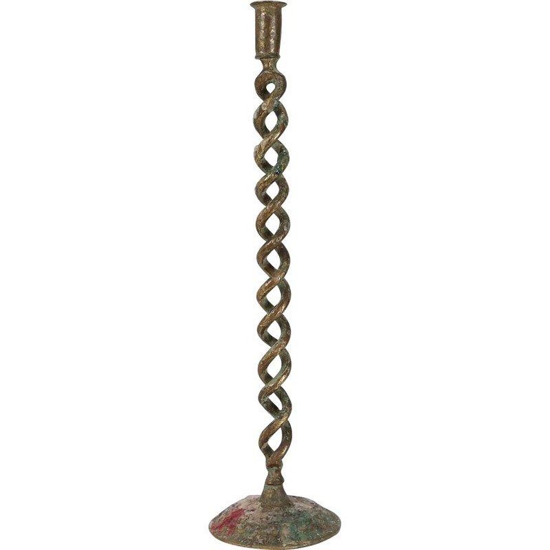 Vintage metal candlestick, 1920