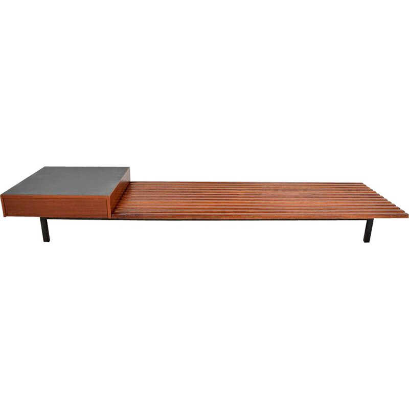 Banquette vintage modèle "Cansado" par Charlotte Perriand pour Steph Simon, 1958