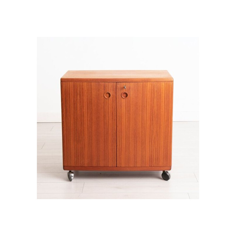 Danish mid century teak drinks cabinet by Illum Wikkelsø for Silkeborg, 1960