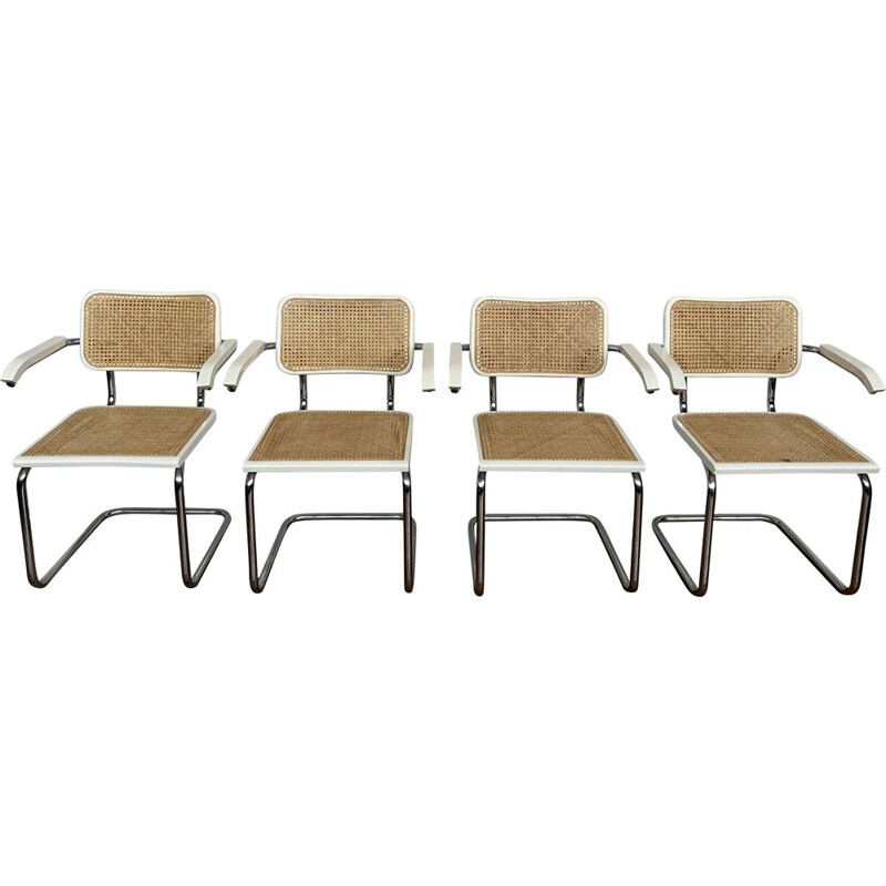 Set of 4 vintage chairs S64 by Marcel Breuer, Italy 1970