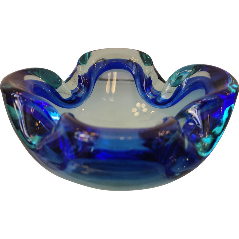 Vintage ashtray in Murano glass, Italy 1960