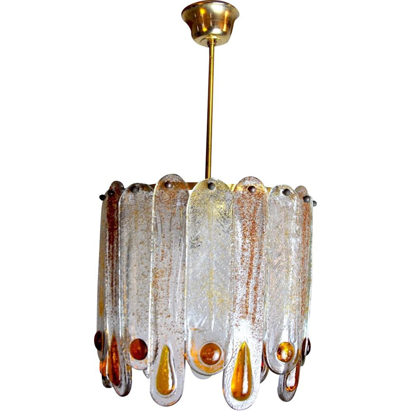 lustre vintage en verre - murano murano