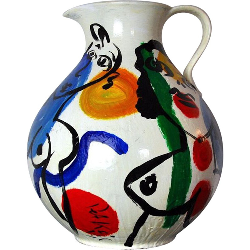 Vase vintage peint par - robert