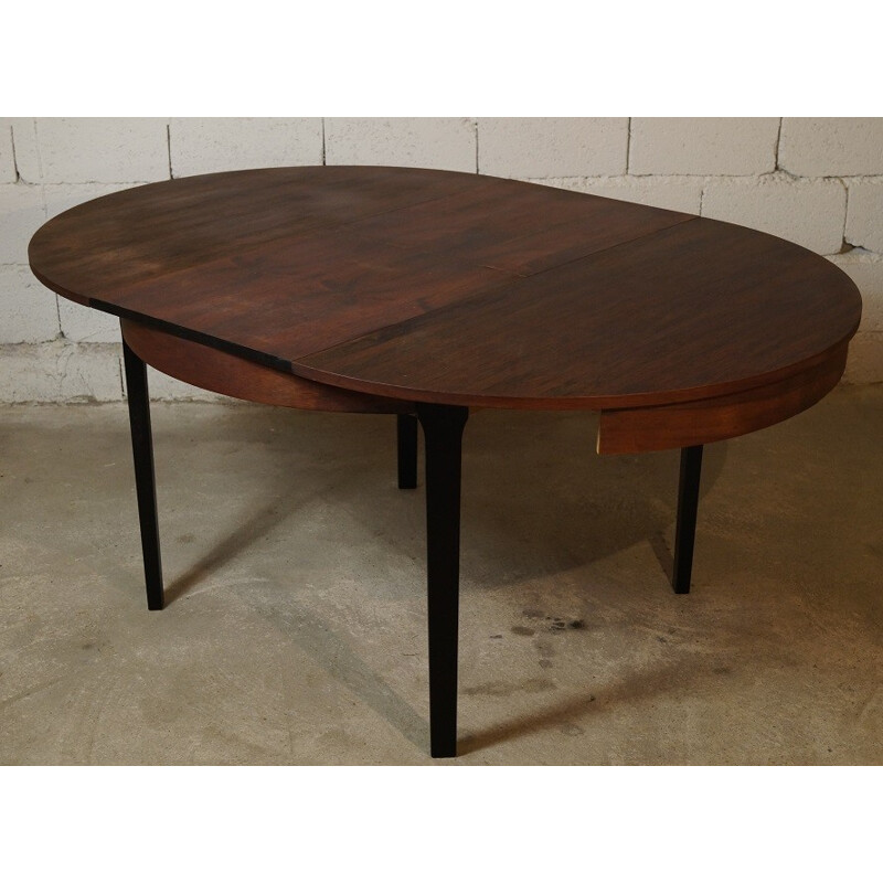 Round table in Brazilian rosewood - 1960s