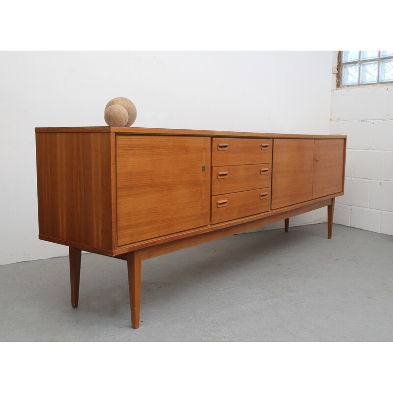 Large sideboard in teak and formica - 1960s