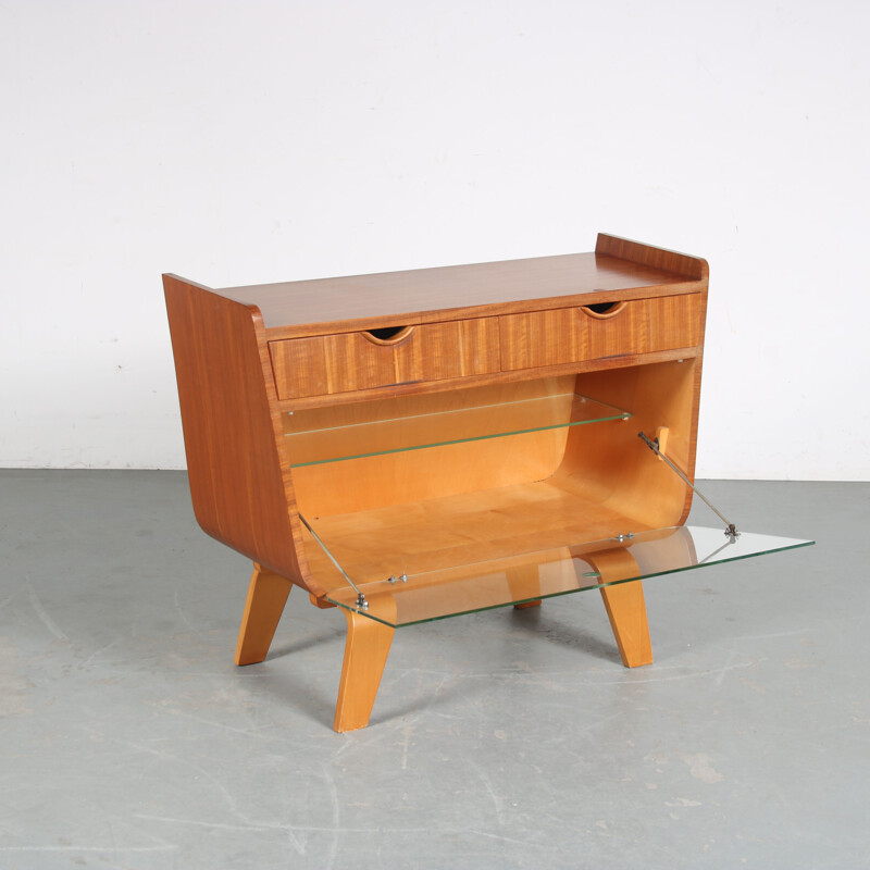 Mobiliário de madeira de bétula Vintage de Cor Alons para De Boer Gouda, Holanda 1950