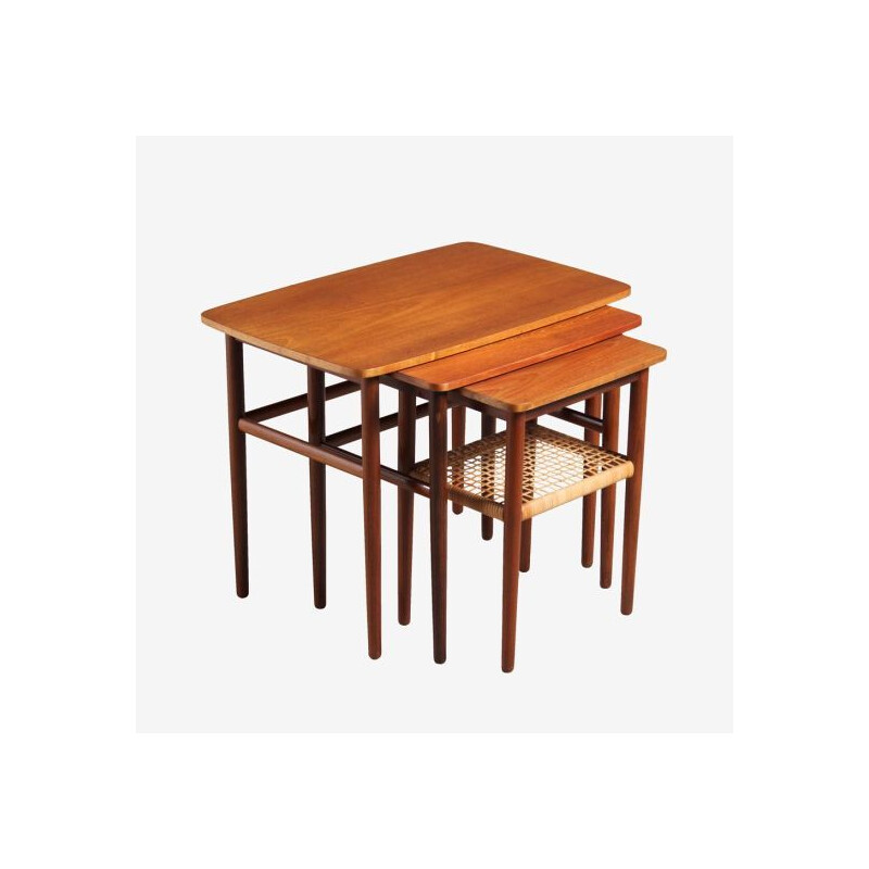 Vintage Danish teak nesting tables