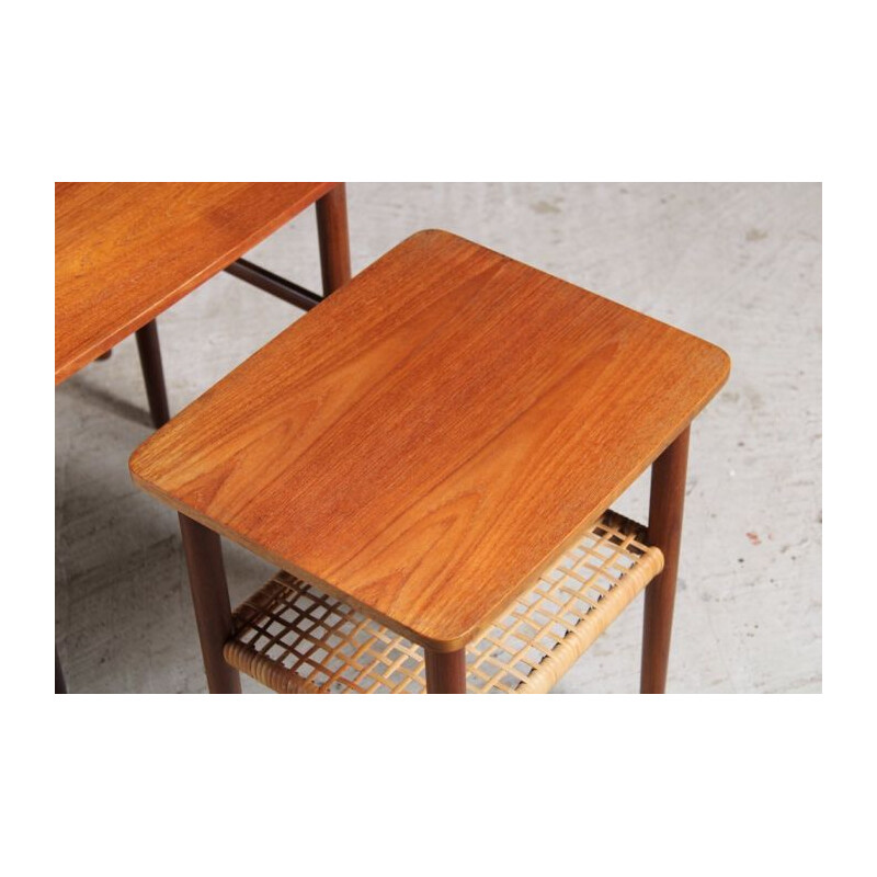 Vintage Danish teak nesting tables