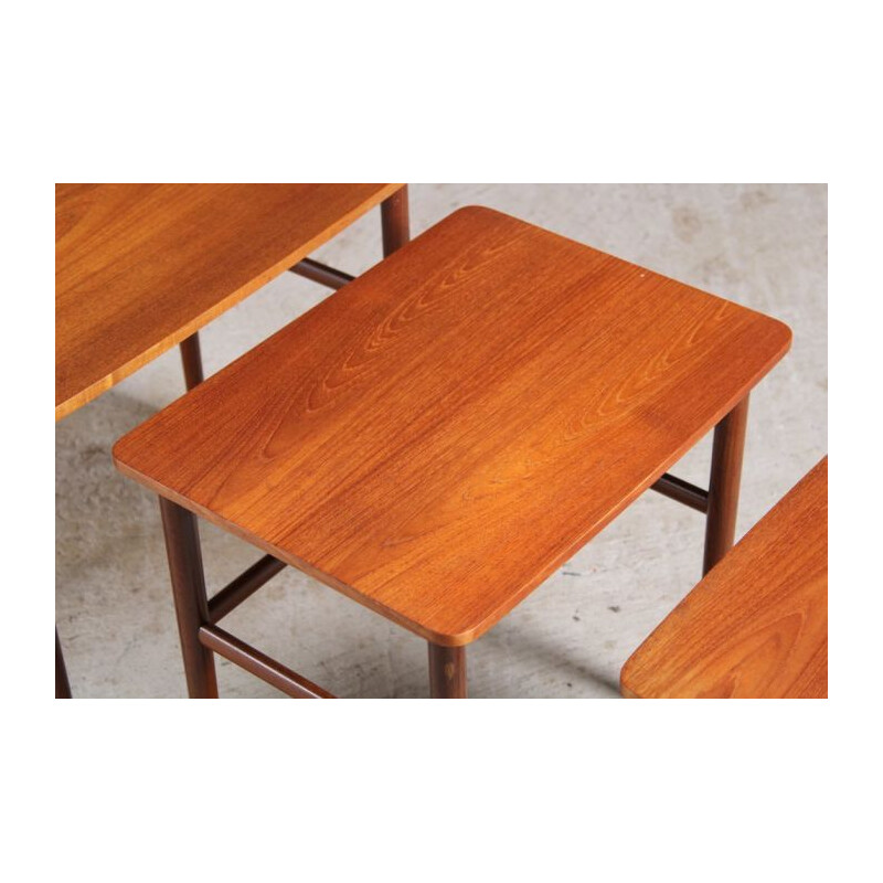 Vintage Danish teak nesting tables