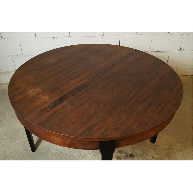 Round table in Brazilian rosewood - 1960s