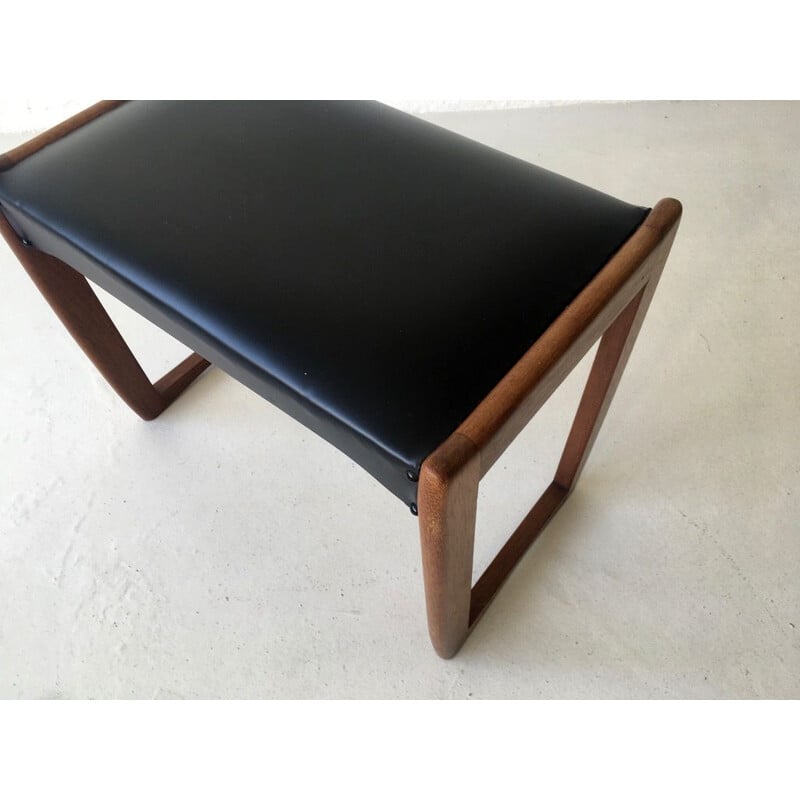 Mid century teak footrest, Denmark 1960s