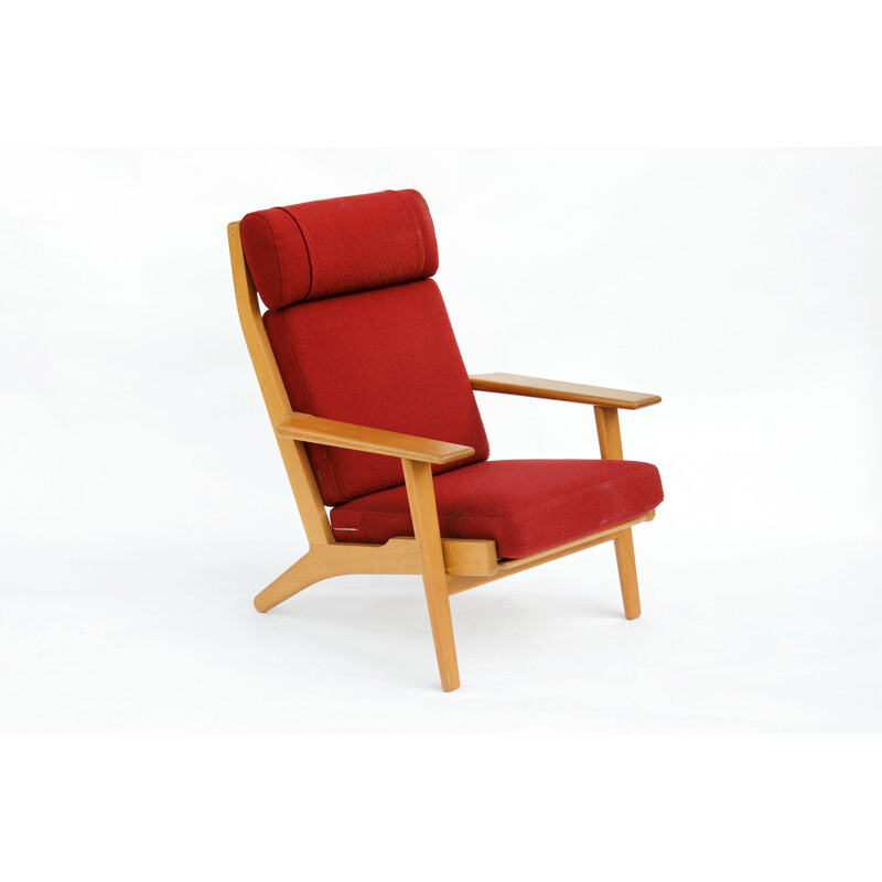Vintage fauteuil Ge-290 van Hans J. Wegner voor Getama, Denemarken 1970