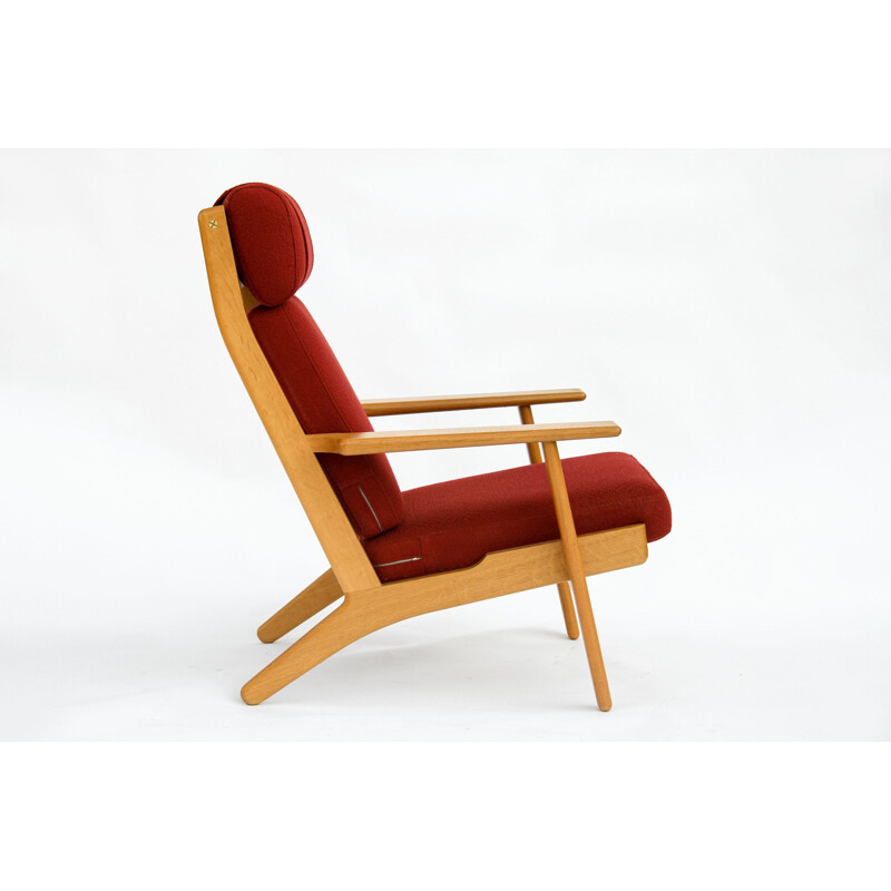 Vintage fauteuil Ge-290 van Hans J. Wegner voor Getama, Denemarken 1970