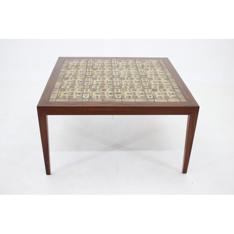 Vintage tiled coffee table by Severine Hansen, Denmark 1960