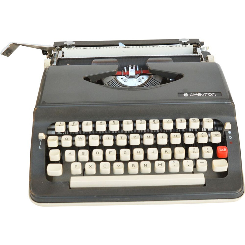 Máquina de escrever Vintage "Chevron 63", Japão 1970