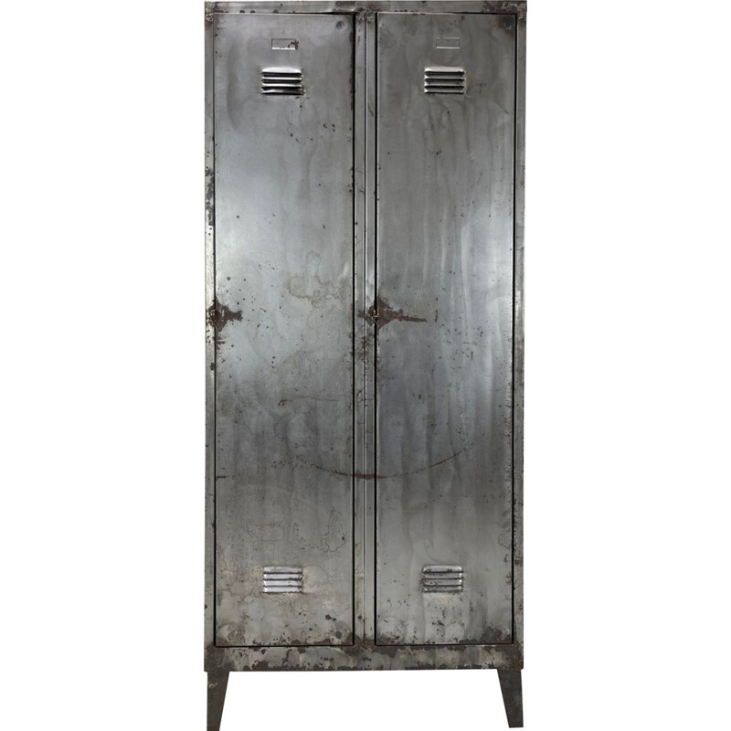 Vintage metal locker, Czechoslovakia 1950