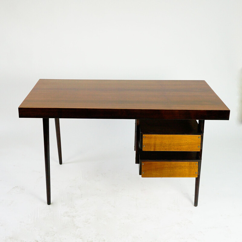 Österreichischer Vintage-Schreibtisch aus Teakholz
