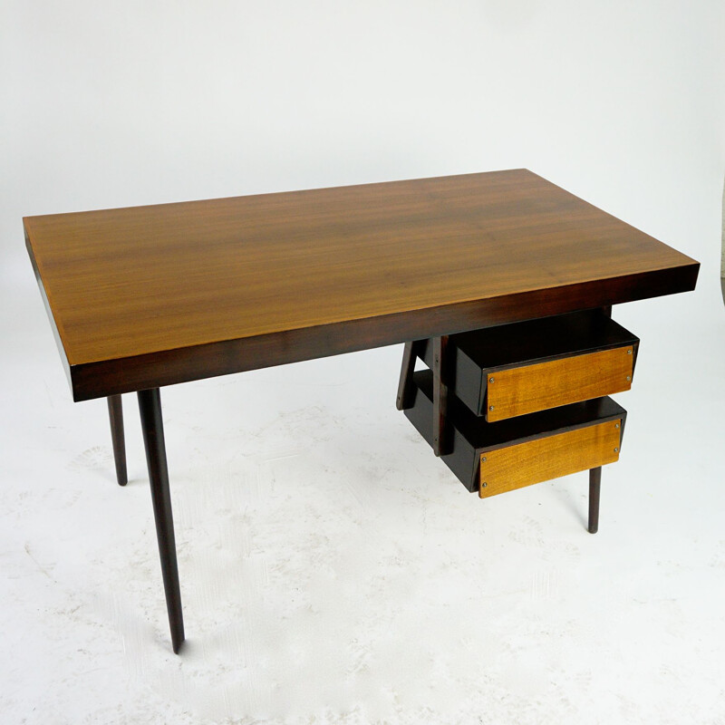 Österreichischer Vintage-Schreibtisch aus Teakholz