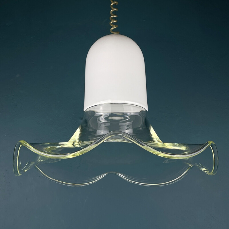 Lámpara vintage de cristal de Murano de Roberto Pamio