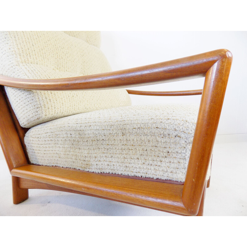 Vintage Deense teakhouten fauteuil van Grete Jalk voor Glostrup, 1960