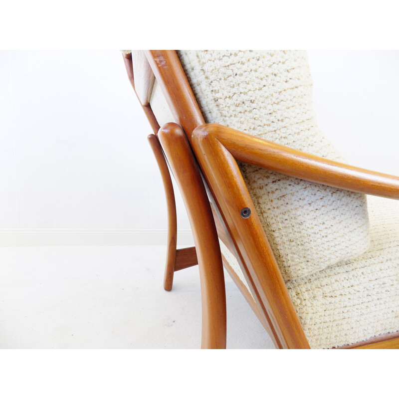 Vintage Danish teak armchair by Grete Jalk for Glostrup, 1960s