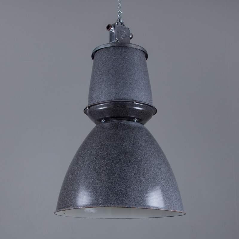 Polish vintage industrial pendant lamp, 1960s