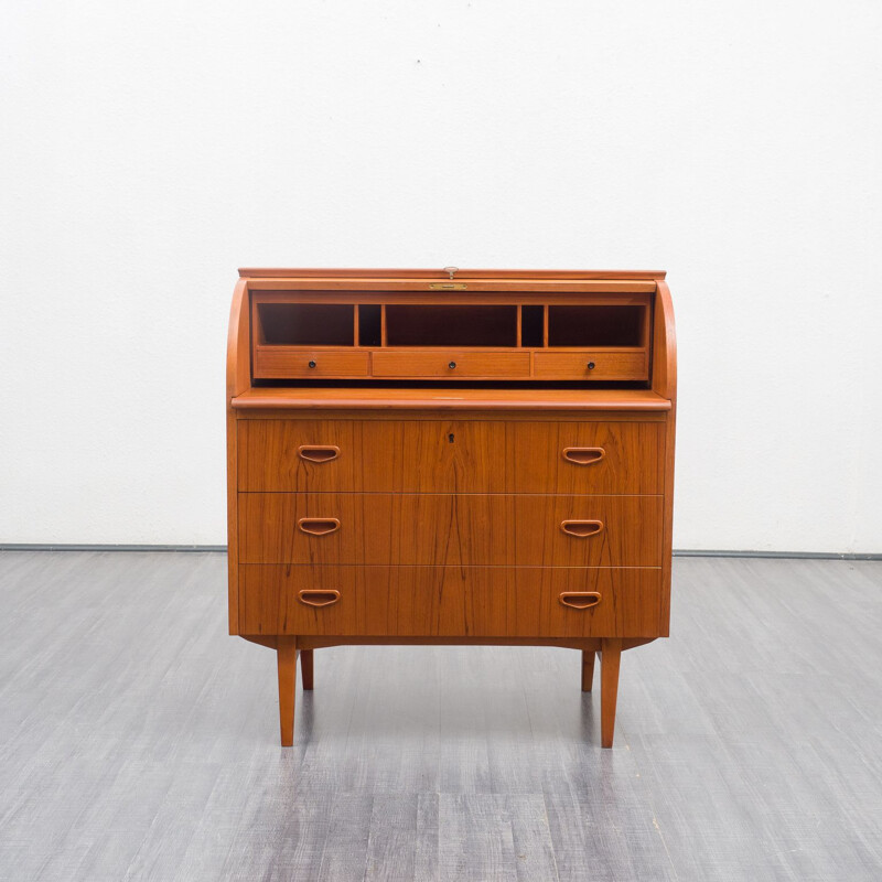 Scandinavian vintage teak secretary by Egon Ostengaard for Svensk Mobelindustrie, 1960s