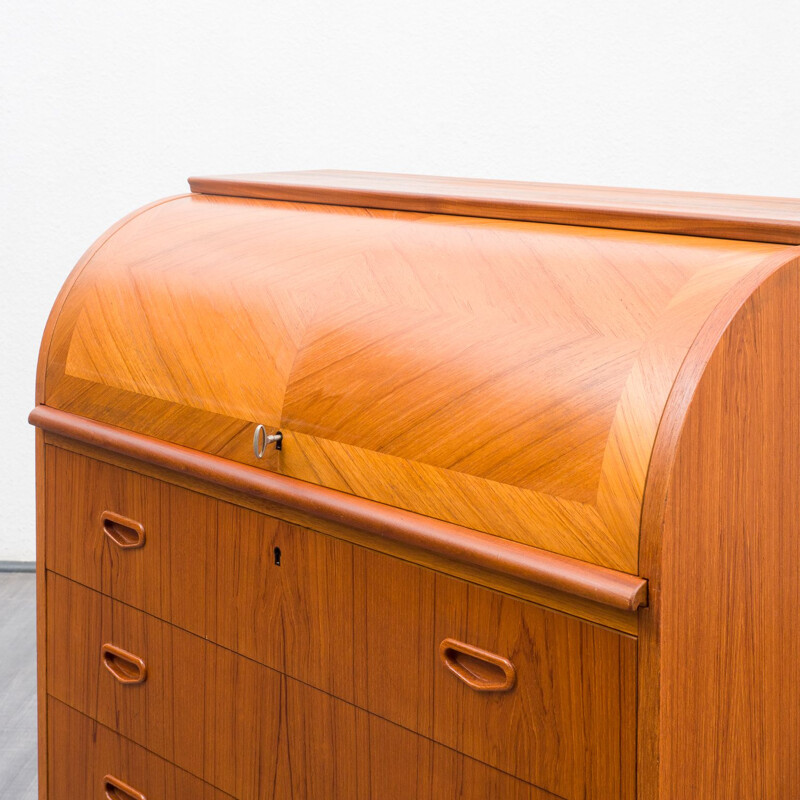 Scandinavian vintage teak secretary by Egon Ostengaard for Svensk Mobelindustrie, 1960s