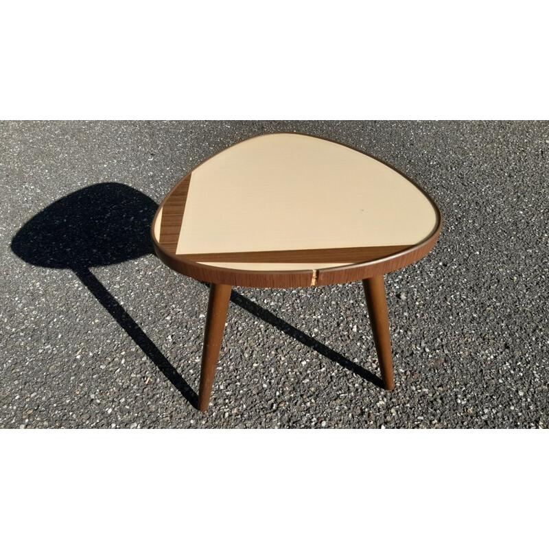Vintage beech side table, 1960