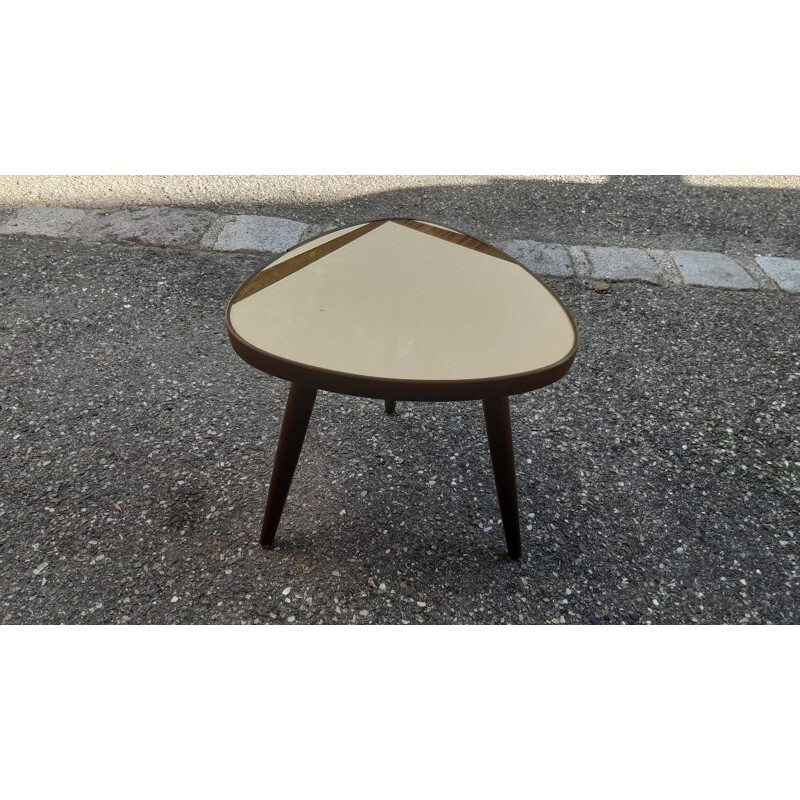 Vintage beech side table, 1960