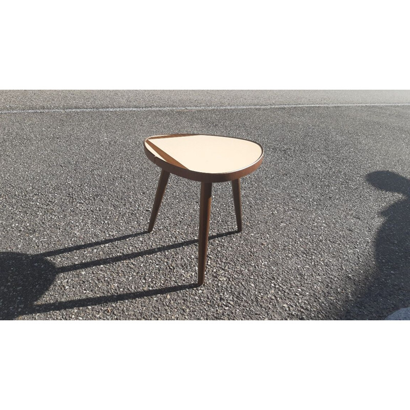 Table d'appoint vintage en hêtre, 1960