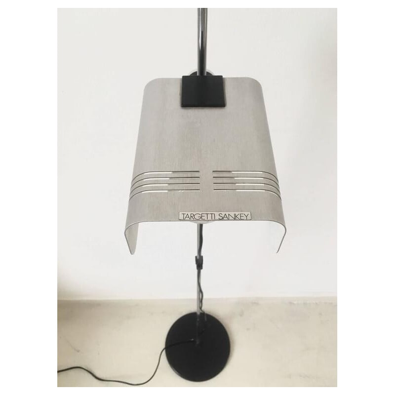 Italian floor lamp in chromed metal, Targetti SANKEY - 1960s