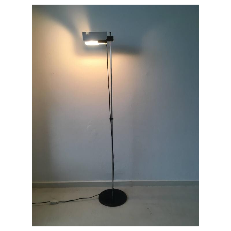 Italian floor lamp in chromed metal, Targetti SANKEY - 1960s