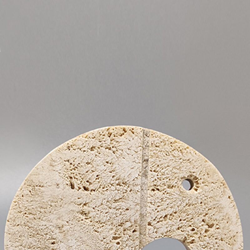 Vintage elephant travertine sculpture by Enzo Mari for F.lli Mannelli, Italy 1970s