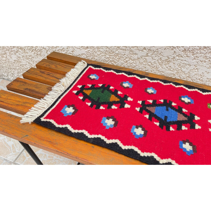 Tapis scandinave vintage Rolakan en laine