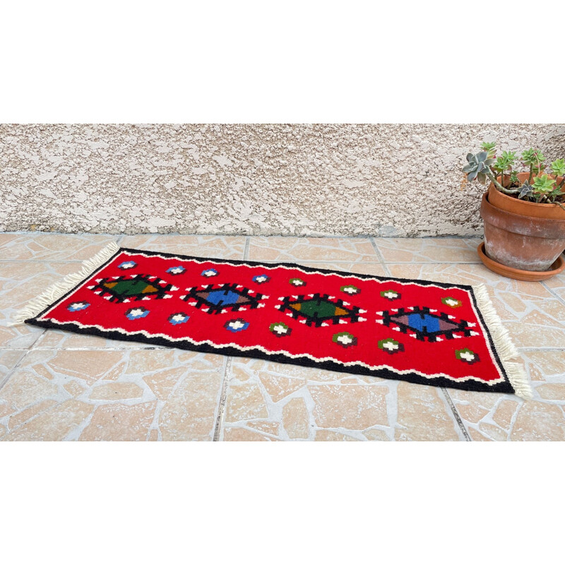 Scandinavian vintage Rolakan rug in wool